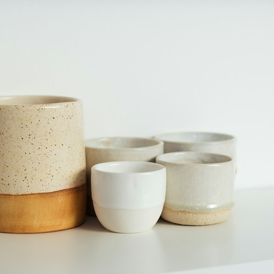 Rustic Hand-Dipped Ceramic Pitcher